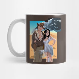 Indiana Jones and Marion Ark Searching Mug